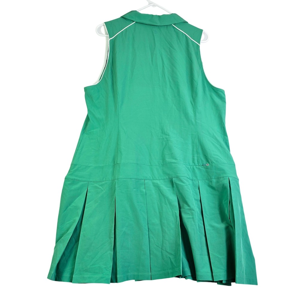 All in Motion Golf Dress Women XXL Green Sleeveless Pleated Activewear Tennis - Picture 7 of 9